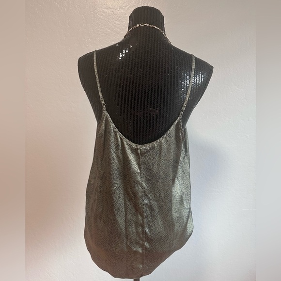 ATM Anthony Thomas Melillo Gorgeous Silk Snake-Print Camisole Size L 🖤 - Picture 5 of 7